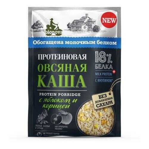 Каша овсяная Bionova Протеиновая с яблоком и корицей 40г в Перекресток