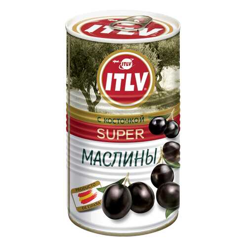 Маслины ITLV super с косточкой 350 г в Перекресток