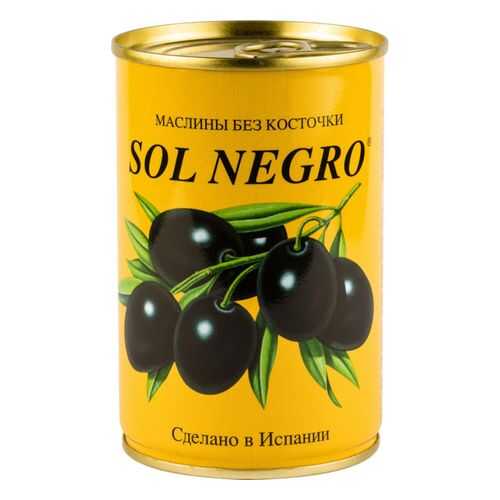 Маслины Sol Negro без косточки 360 г в Перекресток