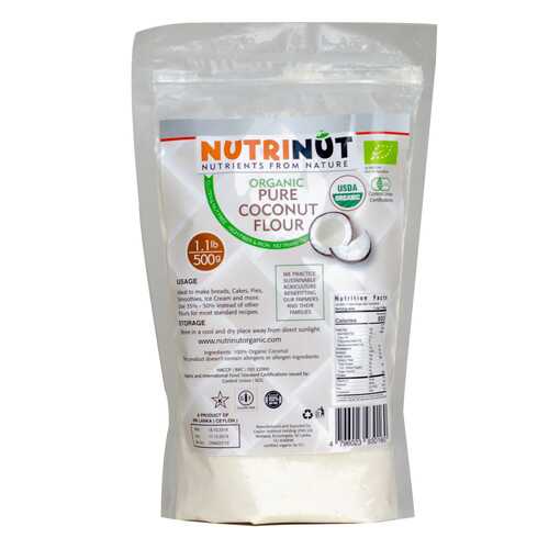 Кокосовая мука Nutrinut organic coconut flour 500 г в Перекресток