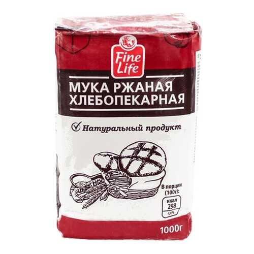 Мука ржаная Fine Life хлебопекарная 1 кг в Перекресток