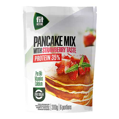 Смесь Fit Parad для оладьев со вкусом клубники высокобелковая 300 г в Перекресток