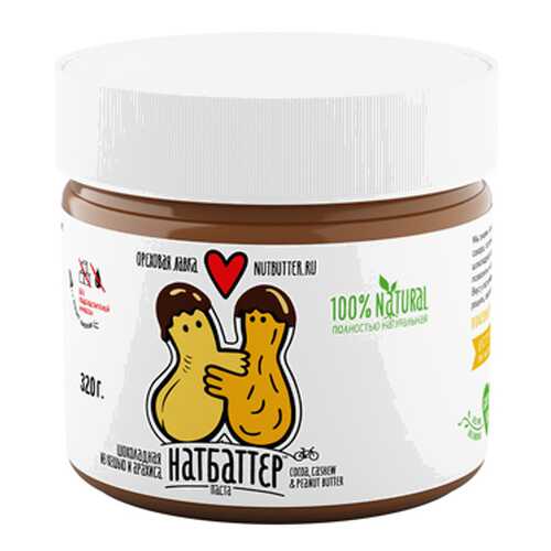 Шоколадная паста из жареного кешью и арахиса Nutbutter 320 г в Перекресток