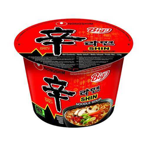 Лапша быстрого приготовления Шин Рамен Nongshim чашка 114 г в Перекресток