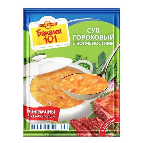 Суп Бакалея 101 Русский Продукт гороховый с копченостями 65 г в Перекресток