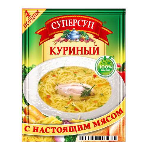 Суп суперсуп куриный с настоящим мясом 70 г в Перекресток