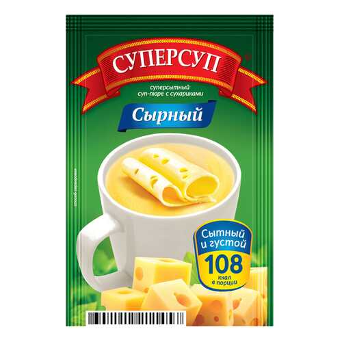 Суперсуп-пюре Суперсытный сырный с сухариками 26.5 г в Перекресток