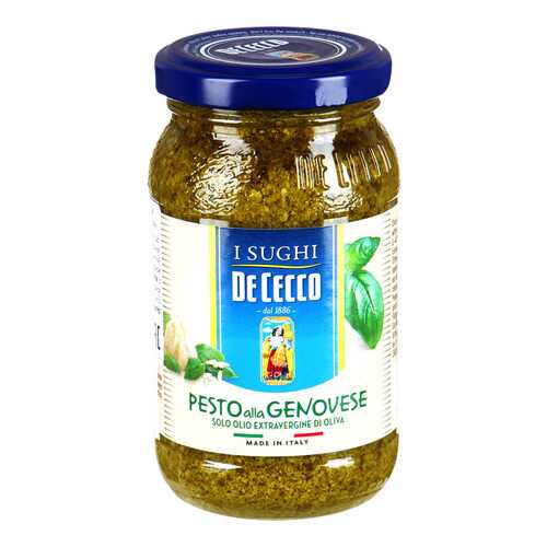 Соус De cecco pesto alla genovese на основе растительных масел 200 г в Перекресток