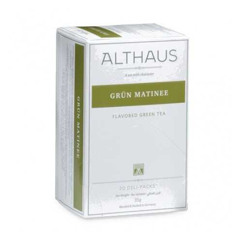 Чай Althaus Grun Matinee Deli Pack 20*1.75 г в Перекресток