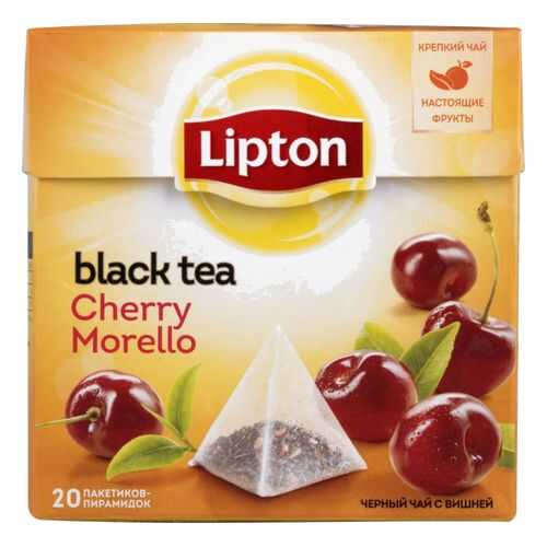 Чай черный Lipton cherry morello 20 пакетиков в Перекресток