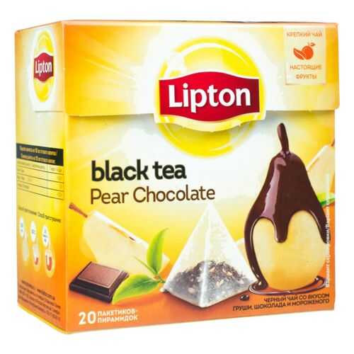 Чай черный Lipton pear chocolate 20 пакетиков в Перекресток