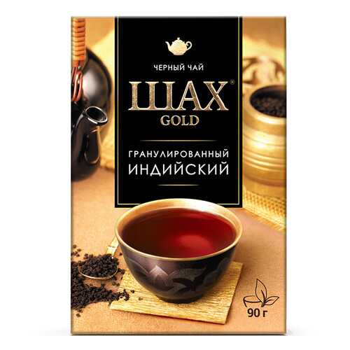 Чай черный листовой гранулированный Шах Gold Индийский 90 г в Перекресток