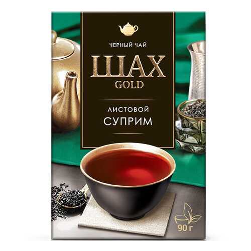 Чай черный листовой Шах Gold Суприм 90 г в Перекресток