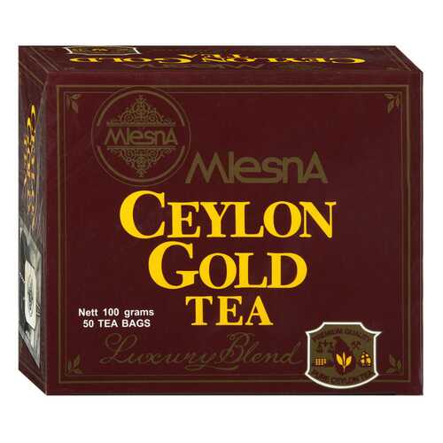 Чай черный Mlesna Ceylon Gold, 50 пак*2г Шри-Ланка в Перекресток