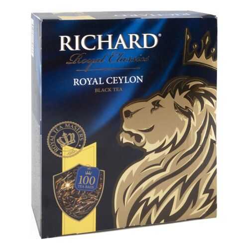 Чай черный Richard royal ceylon 100 пакетиков в Перекресток