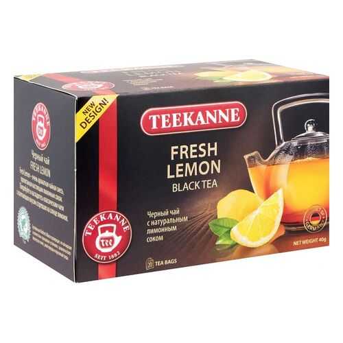 Чай черный Teekanne fresh lemon 20 пакетиков в Перекресток