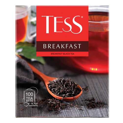 Чай черный Tess Breakfast 100 пакетиков в Перекресток