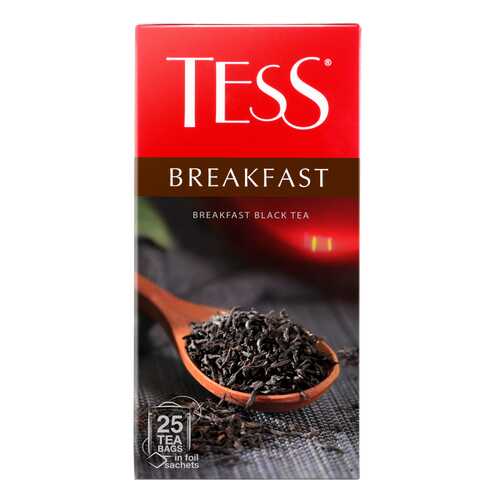 Чай черный Tess Breakfast 25 пакетиков в Перекресток