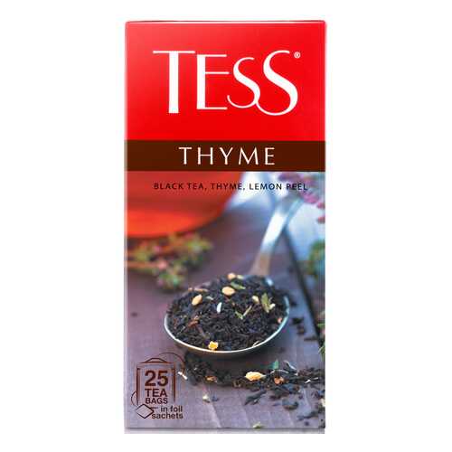 Чай черный Tess Thyme 25 пакетиков в Перекресток