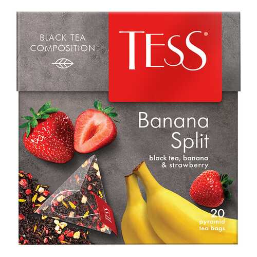 Чай черный в пирамидках Tess Banana Split 20 пакетиков в Перекресток