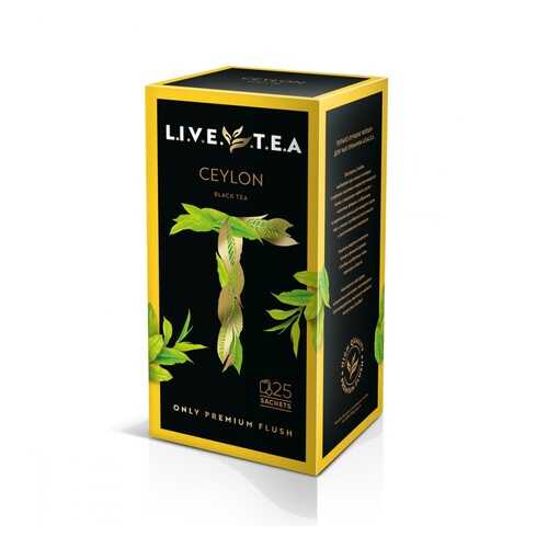 Чай Live Tea Ceylon черный 25 пакетиков в Перекресток