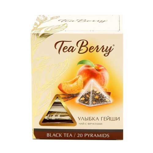 Чай Tea Berry улыбка гейши черный с добавками 20 пирамидок в Перекресток