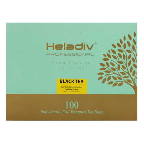 Чай в пакетиках Heladiv professional line black 100 пакетов в саше в Перекресток