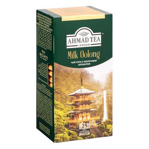 Чай зеленый Ahmad Tea milk oolong 25 пакетиков в Перекресток