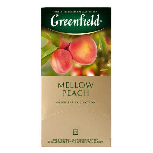 Чай зеленый Greenfield Peach Mellow 25 пакетиков в Перекресток