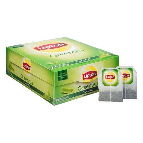 Чай зеленый Lipton green tea classic 100 пакетиков в Перекресток