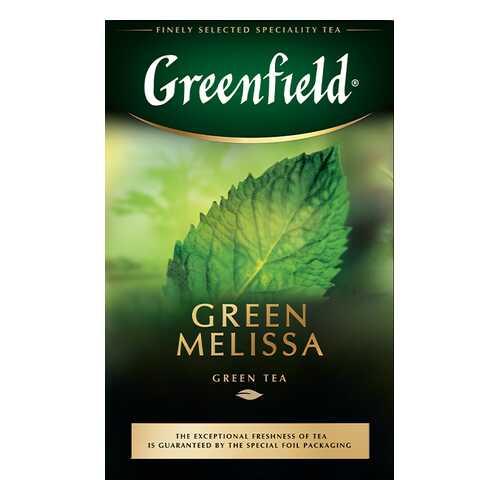 Чай зеленый листовой Greenfield Green Melissa 85 г в Перекресток