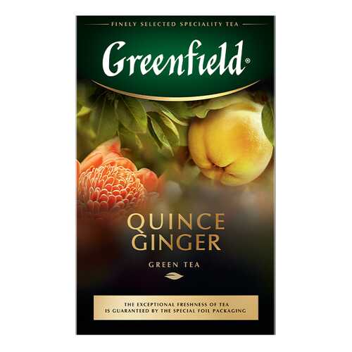 Чай зеленый листовой Greenfield Quince Ginger 100 г в Перекресток