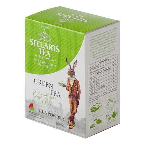 Чай зеленый листовой Steuarts green tea gunpowder 100 г в Перекресток