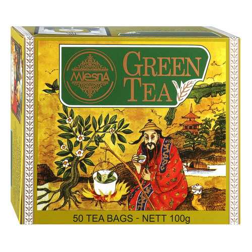 Чай зеленый Mlesna Green Tea, 50 пак*2г Шри-Ланка в Перекресток