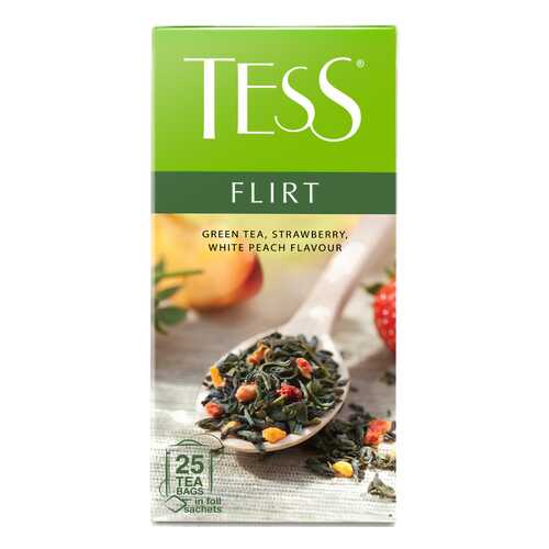 Чай зеленый Tess Flirt 25 пакетиков в Перекресток