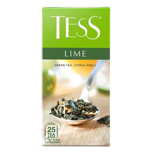 Чай зеленый Tess Lime 25 пакетиков в Перекресток