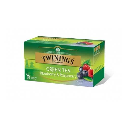 Чай зеленый Twinings черника и малина 25 пакетиков в Перекресток