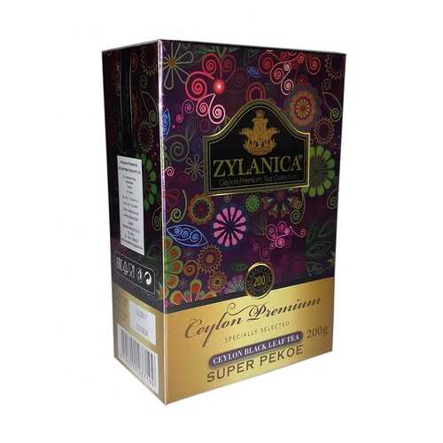 Чай Zylanica Ceylon Premium черный листовой Super Pekoe 200 г в Перекресток