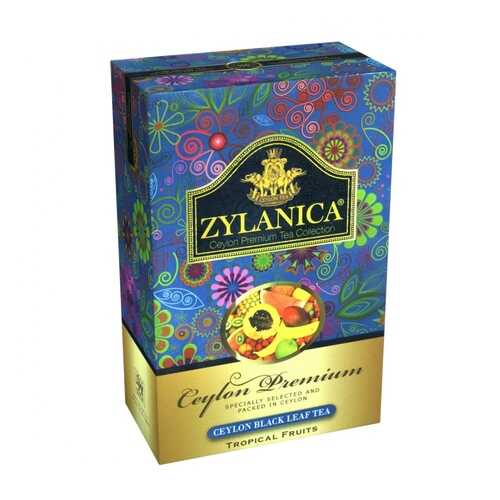 Чай Zylanica Ceylon Premium Tropical Fruits черный листовой с кусочками фруктов 100 г в Перекресток