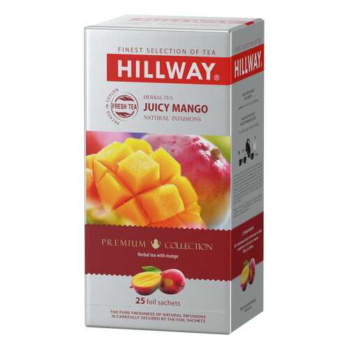 Чайный напиток с ароматом манго JUICY MANGO т.з. HILLWAY в сашетах 1,5г*25*12 (С) в Перекресток