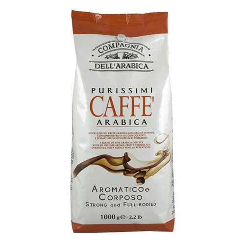 Кофе Compagnia Dell`Arabica Purissimi Arabica Aromatico Corposo в зернах 1 кг в Перекресток