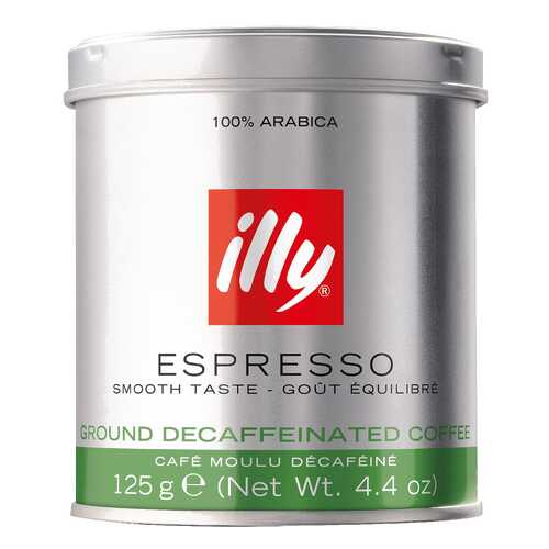 Кофе молотый ILLY caffe декофеиновый 125 г в Перекресток