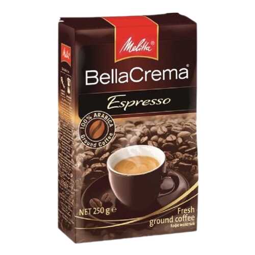 Кофе молотый Melitta bella crema espresso 250 г в Перекресток