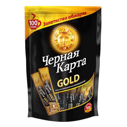 Кофе растворимый Черная карта gold 2 г 100 штук в Перекресток