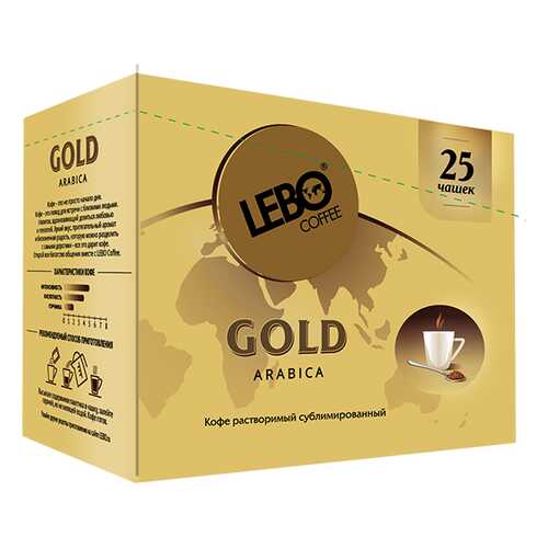 Кофе растворимый Lebo gold 2 г 25 пакетиков в Перекресток