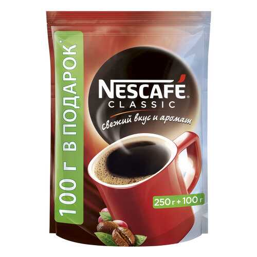 Кофе растворимый Nescafe classic пакет 350 г в Перекресток