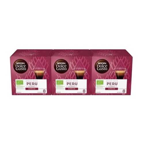 Кофе в капсулах Nescafe Dolce Gusto Эспрессо Перу 3 штуки по 12 капсул в Перекресток