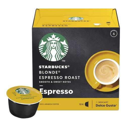 Кофе в капсулах Starbucks Blonde Espresso Roast для Nescafe Dolce Gusto 12 шт в Перекресток