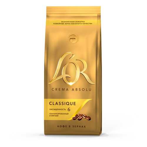 Кофе в зернах L'OR crema absolu classique 230 г в Перекресток