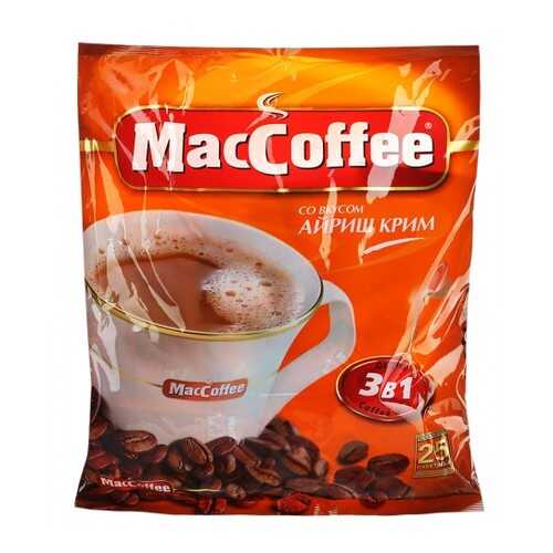 Кофейный напиток растворимый MacCoffee айриш крим 3в1 25 г 18 штук в Перекресток